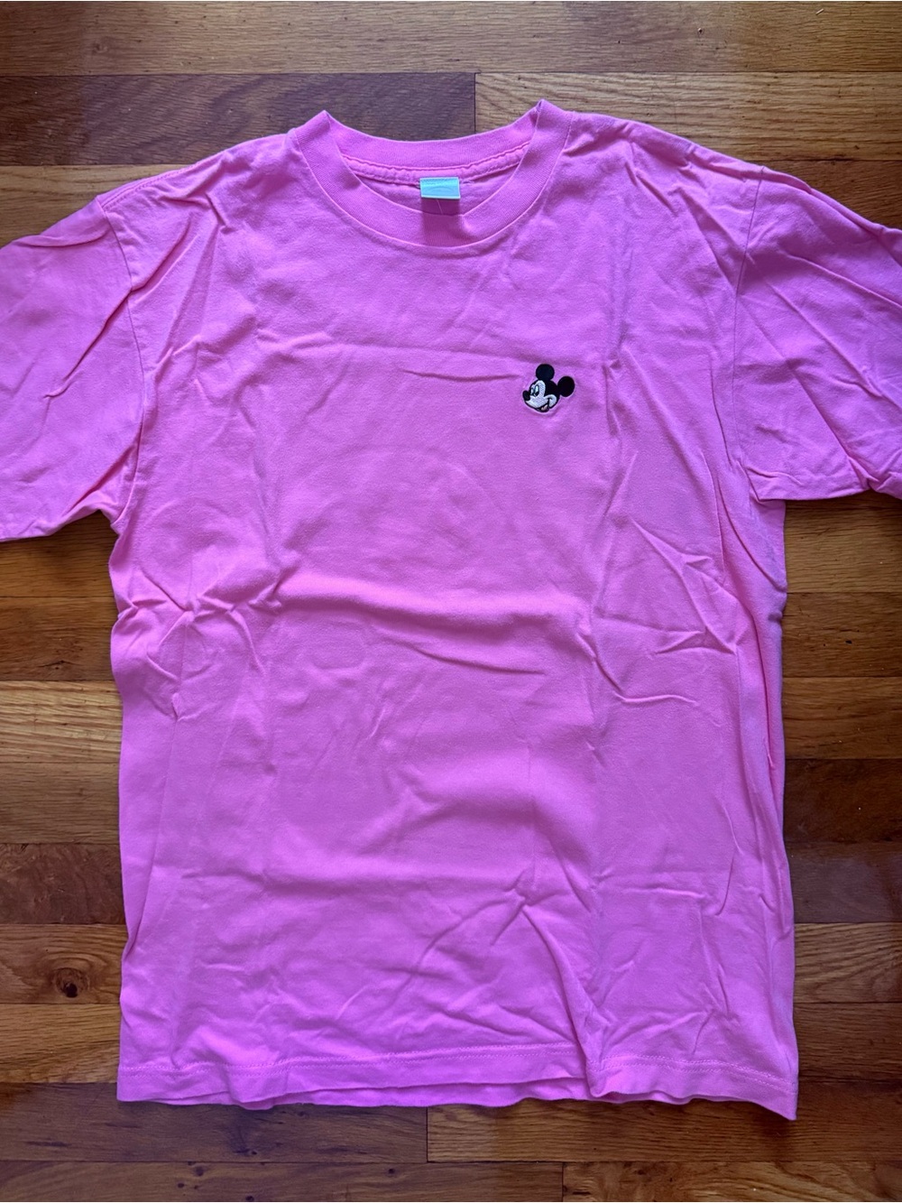 NWOT Vintage Disney pink Mickey tee